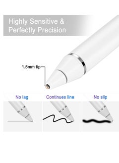 Houmt Active Stylus Pen Compatible for iOS And Android Touch Screens Pencil with Dual Touch Function Rechargeable Stylus for iPad iPad Pro iPhone Cellphone Samsung Tablet Drawing And Writing  - Image 2