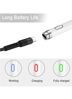 Houmt Active Stylus Pen Compatible for iOS And Android Touch Screens Pencil with Dual Touch Function Rechargeable Stylus for iPad iPad Pro iPhone Cellphone Samsung Tablet Drawing And Writing  - Image 4