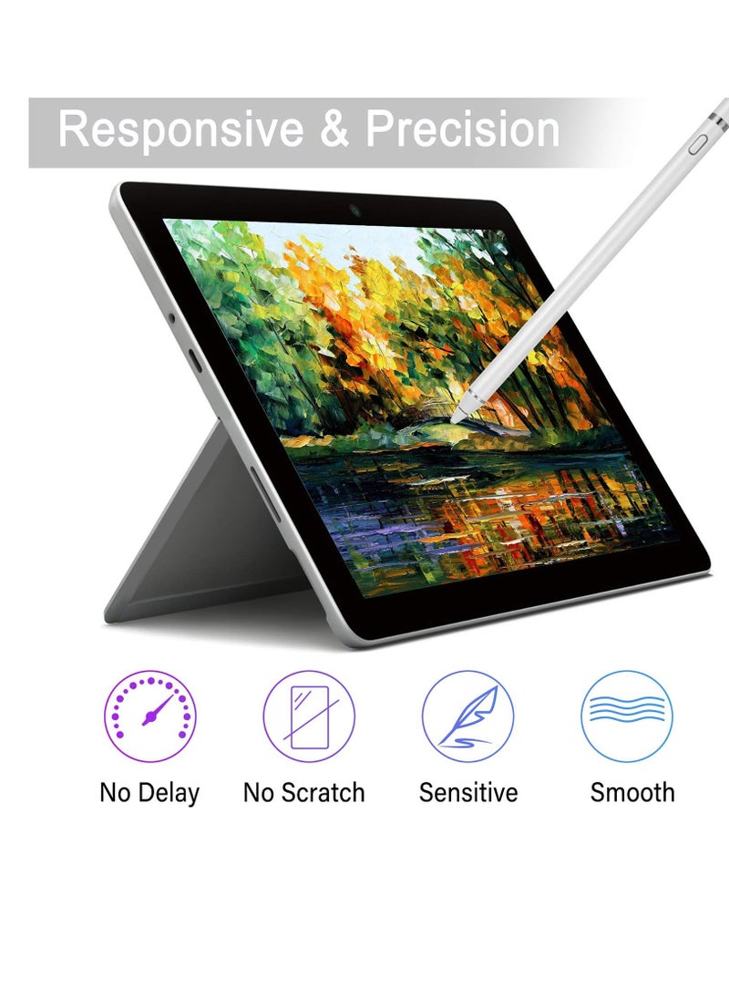Houmt - Active Stylus Pen Compatible for iOS And Android Touch Screens Pencil with Dual Touch Function Rechargeable Stylus for iPad iPad Pro iPhone Cellphone Samsung Tablet Drawing And Writing - Image 1