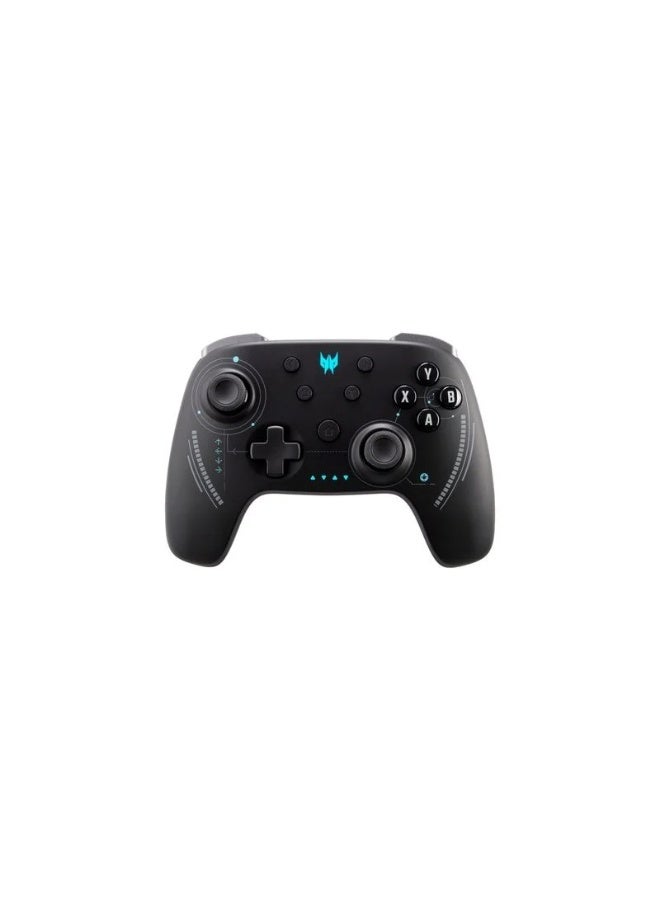 Acer Predator PGR300 Wireless Gaming Controller, Bluetooth 5.0/2.4GHz RF/USB-C, 16 Buttons, Asymmetrical Joysticks, Motion Sensor, Dual Vibration, Turbo Mode, 25H Battery, Windows/Android/iOS/Switch