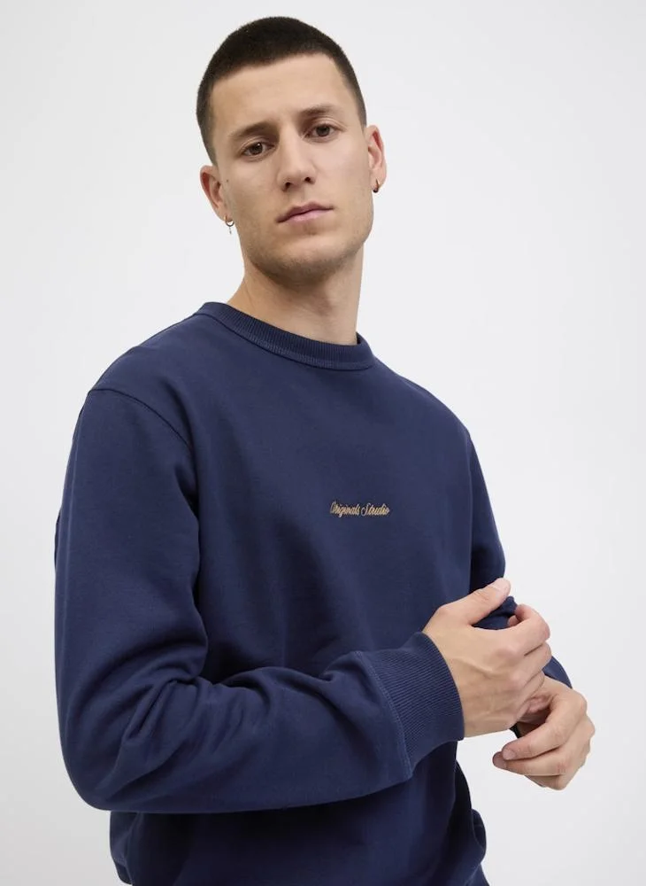 جاك اند جونز Logo Pullover Sweatshirt