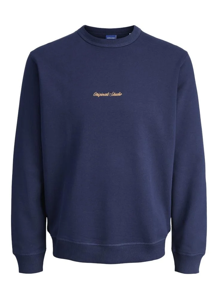 جاك اند جونز Logo Pullover Sweatshirt