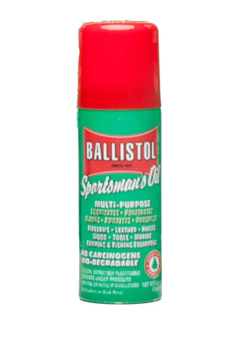 Ballistol Multi-Purpose Travel Size Non-CFC Aerosol Can Lubricant Cleaner Protectant 1.5 oz, Single
