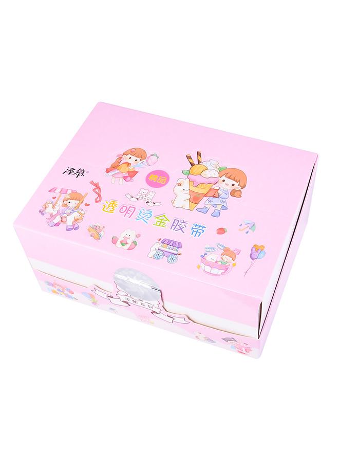 Bluejw And Paper Tape Bronzing Hand Account Sticker Suit PET Cartoon Character Hand Account Material Gift Bag Hand Account Transparent Tape - Image 1