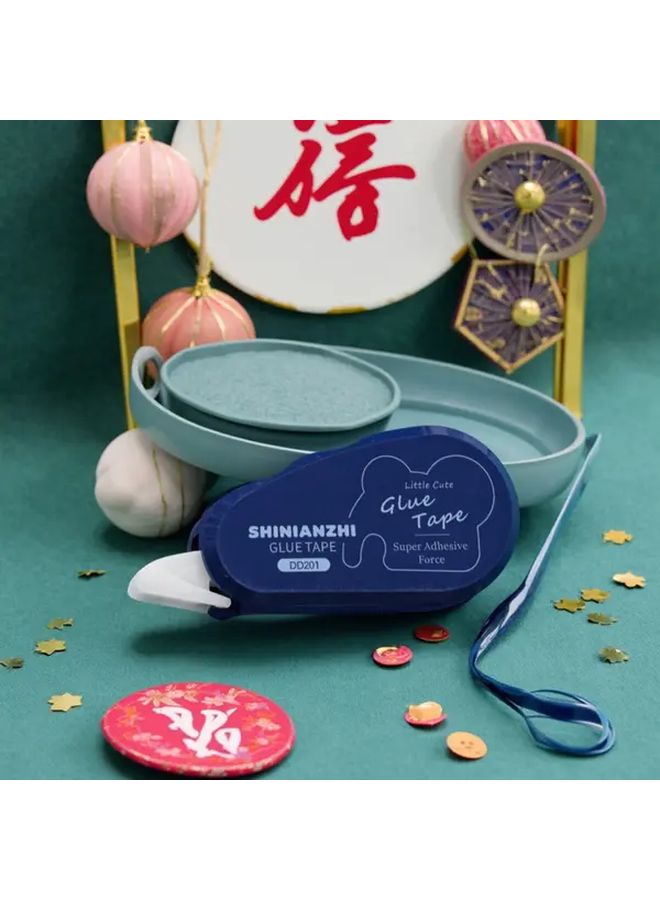 1pc Blue Double Sided Tape with Dot Glue Heavy Duty 2 2LB Load Bearing for Crafts - Image 2