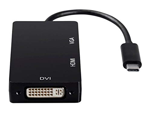 Monoprice USB Type-C to 4K HDMI, Single Link DVI, and VGA Passive Adapter,6in Cable Length, Black - Consul Series - Image 4