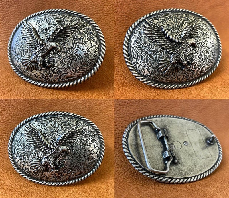 Belts.com H8170 Western American Eagle Belt Buckle Fits 1-1/2"(38mm) Belt (Antique Silver) - Image 4