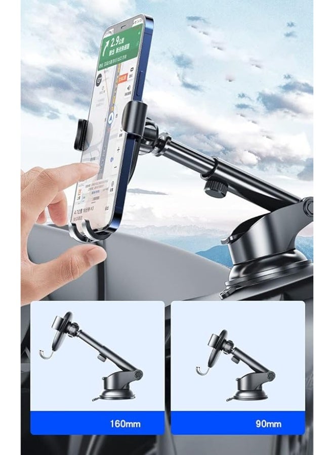 Yesido C120 Telescopic Car Dashboard Windshield Suction Phone Stand Gravity Holder - https://f.nooncdn.com/p/pzsku/Z1ABBCAB99F4F66B3E20BZ/45/_/1774539677/ea7a8152-80a8-462f-a40a-ee2ba91e2fc5.jpg