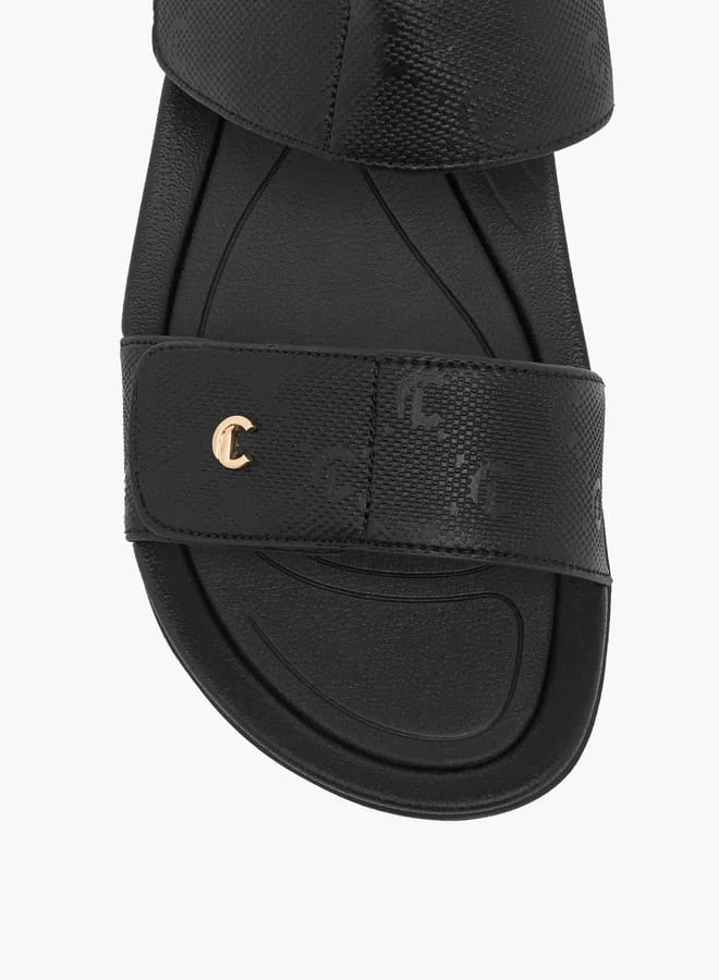 Le Confort Women's Velcro Strap Detail Slip-On Sandals