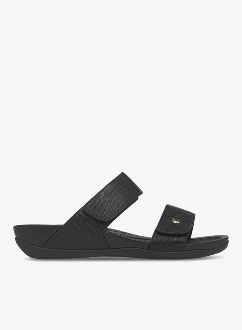 Le Confort Women's Velcro Strap Detail Slip-On Sandals Ramadan Collection - Image 1