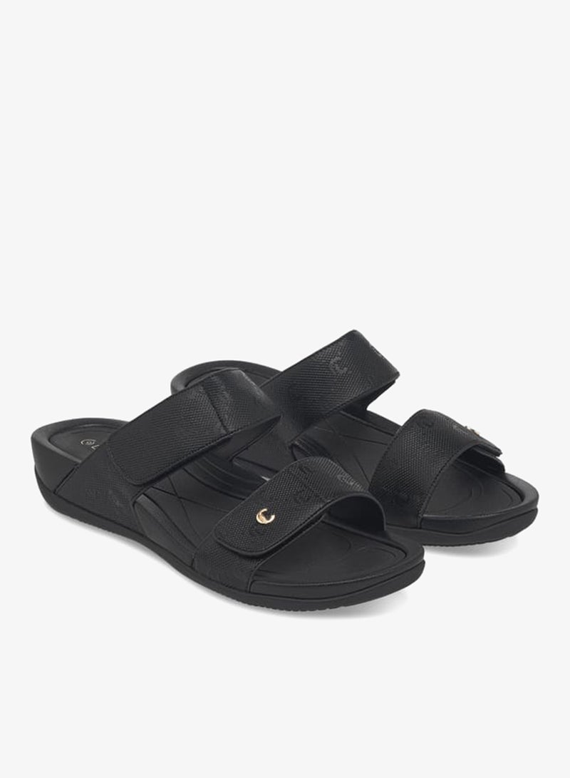 Le Confort Women's Velcro Strap Detail Slip-On Sandals Ramadan Collection - Image 3