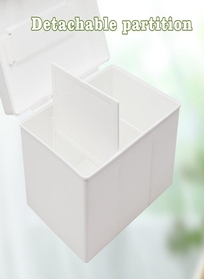 MHLLGN White Plastic Tampon Holder, Bathroom Organizer with Handle, Feminine Product Organizer, Tampon Case - Image 5