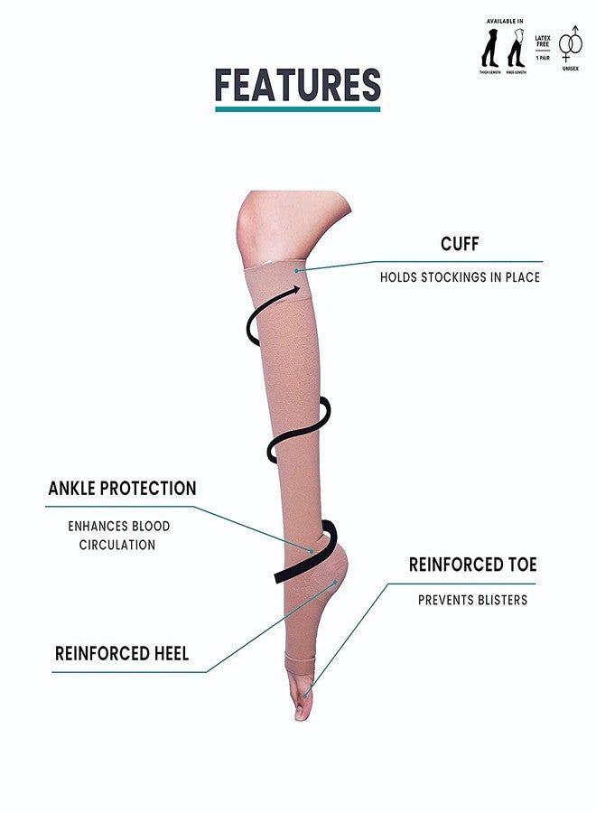 Sorgen Premiere Cotton Compression Stockings Men and Women | Below knee high pressure compression stockings - Image 3