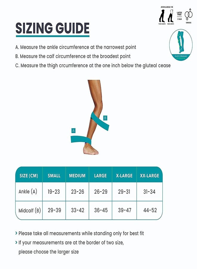 Sorgen Premiere Cotton Compression Stockings Men and Women | Below knee high pressure compression stockings - Image 4