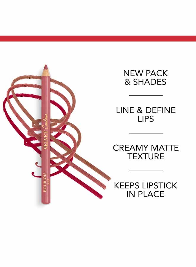 BOURJOIS PARIS قلم تحديد الشفاه المخملي بماء الورد - Image 5