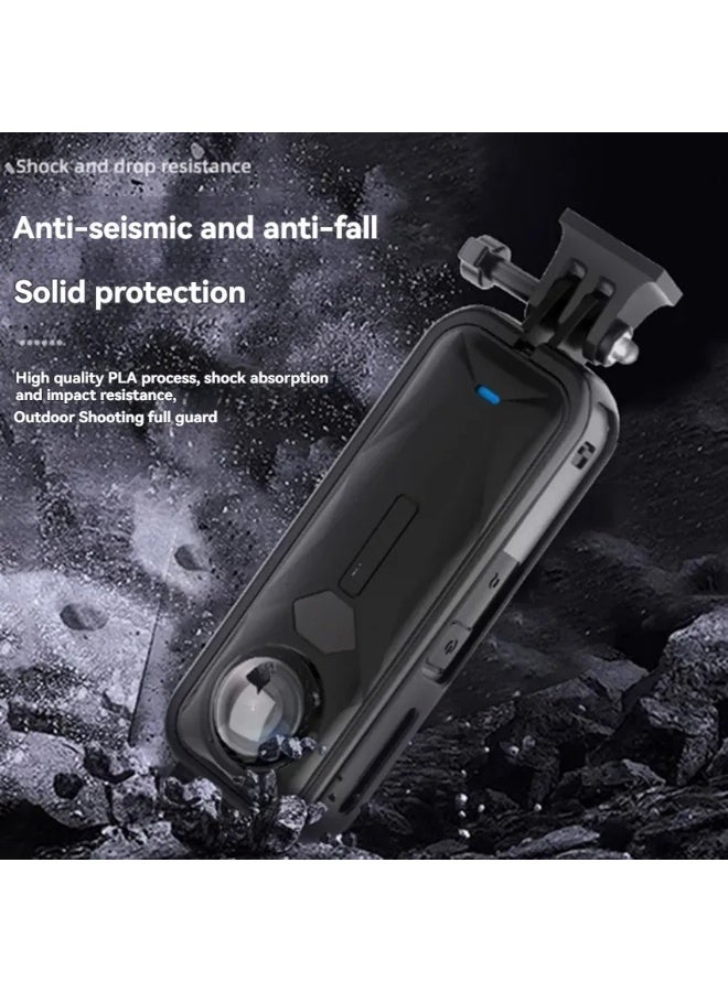 O Ozone Protective Case for Insta360 X5 |Camera Frame Cage with Adapter Mount & Screw Anti-Scratch Durable Housing Shell |Cold Shoe Mount & 1/4” Tripod Hole - Image 2