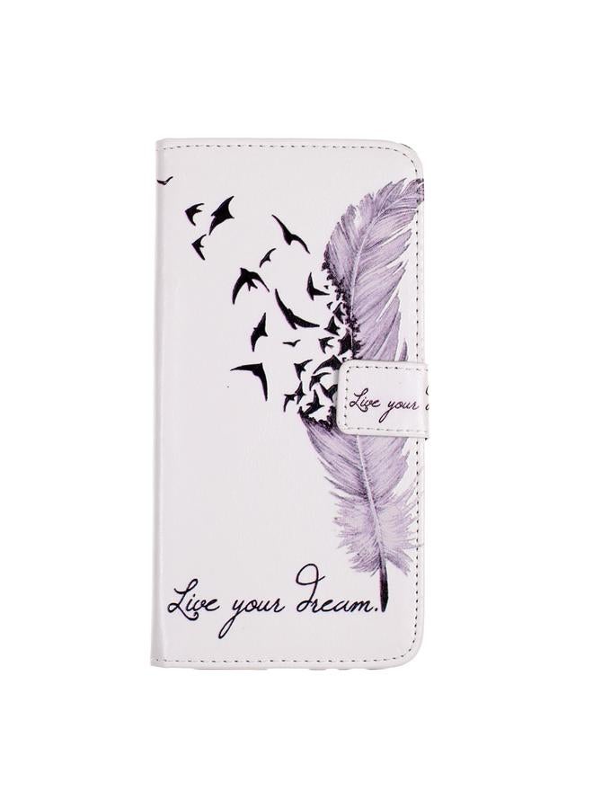 Zaboon Case For iPhone 13 Pro Max Oil Embossed 3D Drawing Leather Phone Case - Image 2