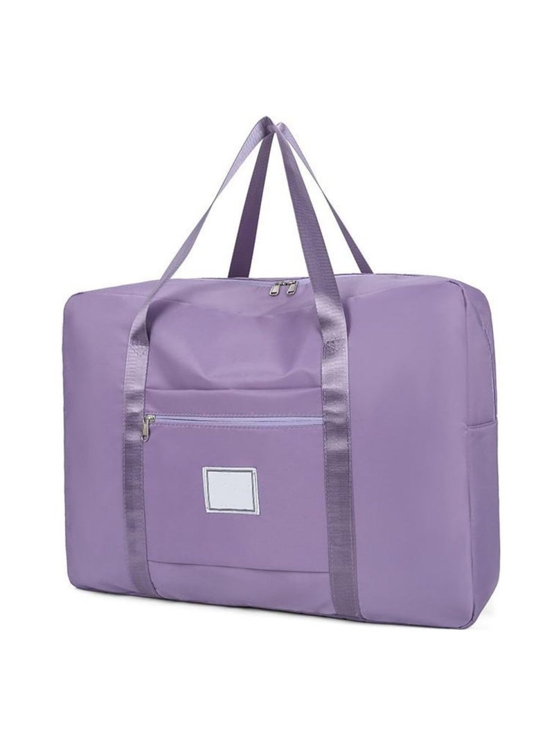 Large Moving Travel Storage Bag Large Capacity Travel Bag Clothes Storage Bag Hand Luggage Bag Moisture-proof Quilt Storage Bag (Purple) - Image 1