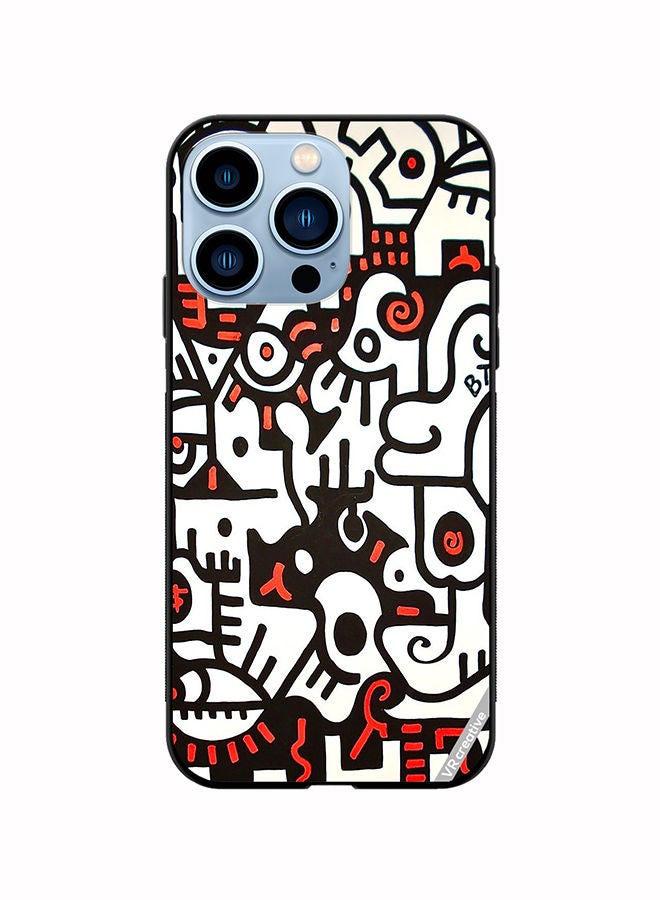 VR CREATIVE Protective Case Cover For Apple iPhone 13 Pro Bta Abstract Design Multicolour - Image 1