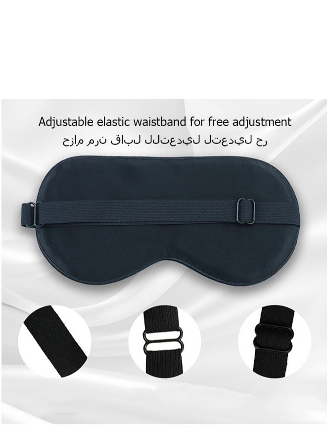 Silk Eye Mask  Adjustable Thin Strap Light Blocking Sleep Mask - Image 3