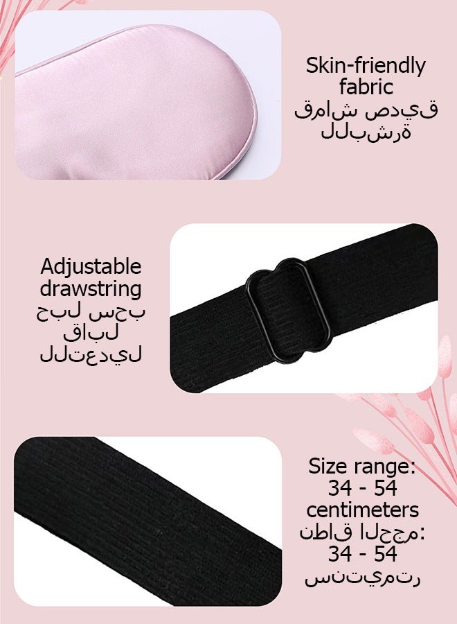 Silk Eye Mask  Adjustable Thin Strap Light Blocking Sleep Mask - Image 5