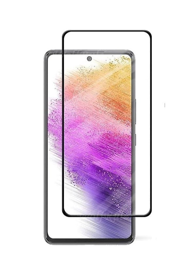 Generic Full Glass Screen Protector For Infinix Hot 20 Black Frame 