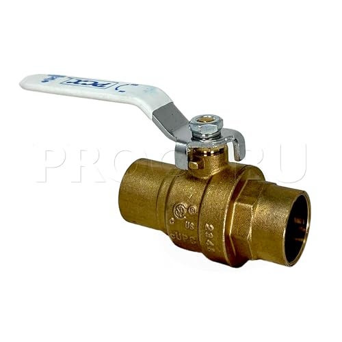 PROCURU 10Pack PROCURU 12Inch Sweat CxC Heavy Duty Brass Ball Valve Full Port 600 WOG LF Certified Safe 3BC05010P - Image 3
