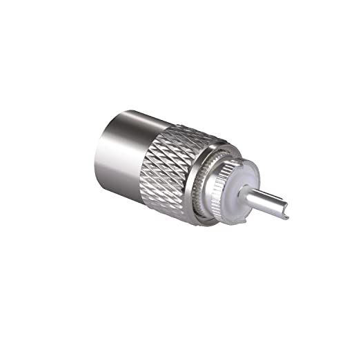 POBADY 5PCS PL-259 Connectors 50 ohm PL 259 UHF Male Solder Connector Plug Low Loss for VLMR-400 RG-8 Coaxial Cable - Image 3