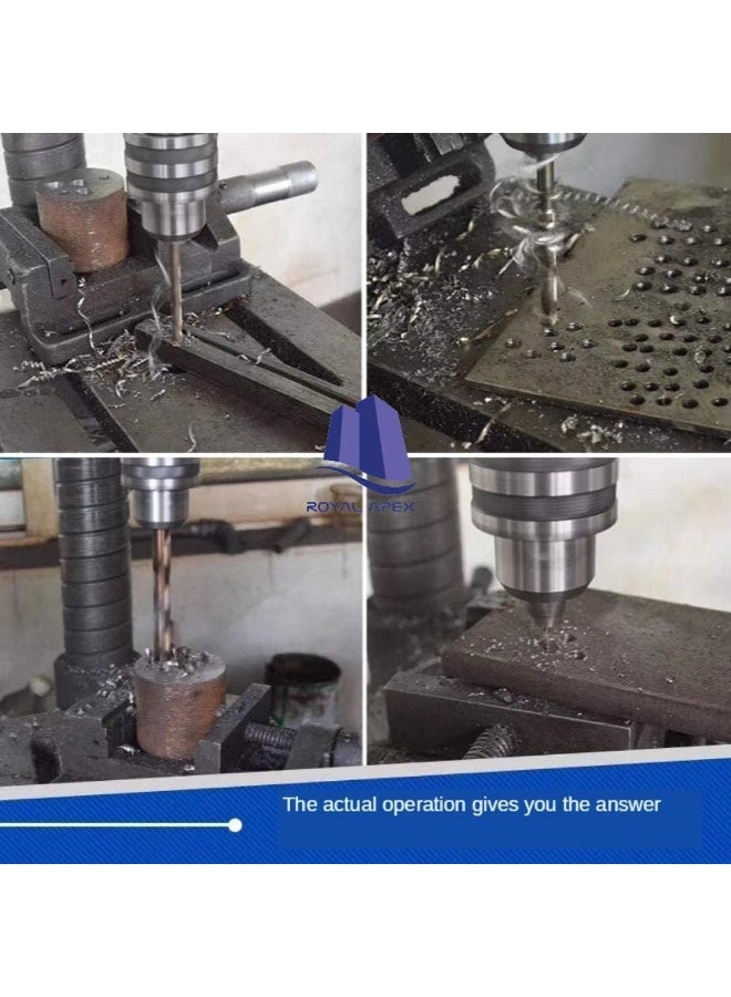 Royal Apex 19 Piece Hss Twist Drill Bit Fully Ground White Finish 431 Material-Din338 Drill Bit For Stainless Steel Metal Drilling - Image 4