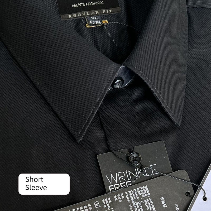 Men's shirt twill gray work shirt casual long-sleeved business slim-fit formal wear wrinkle-proof spring and summer work clothes - Image 3