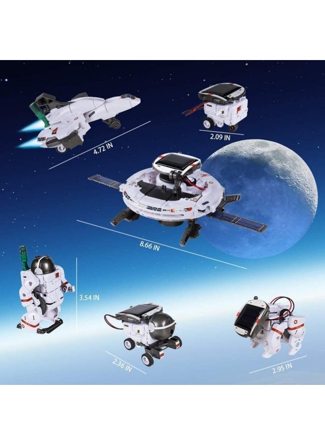 General DIY assembled toys 6-in-1 self-assembled space solar toy car intelligent robot toy  - Image 3
