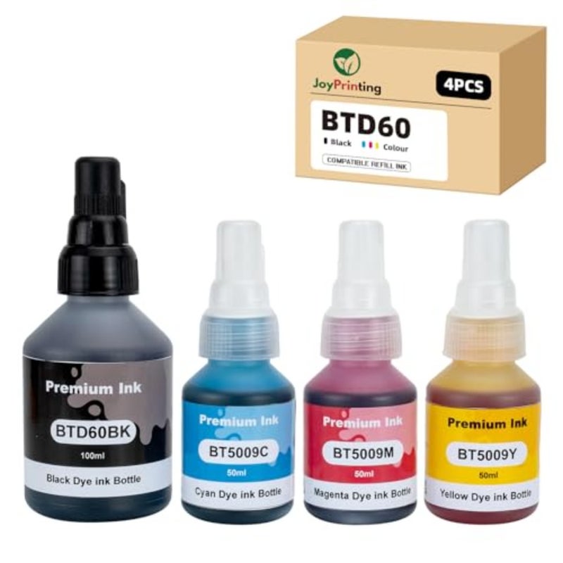 زجاجة حبر BTD60 BT5000 متوافقة مع Brother DCP-T510W DCP-T520W DCP-T710W DCP-T720DW DCP-T725DW DCP-T820DW DCP-T825DW MFC-T810W - Image 1