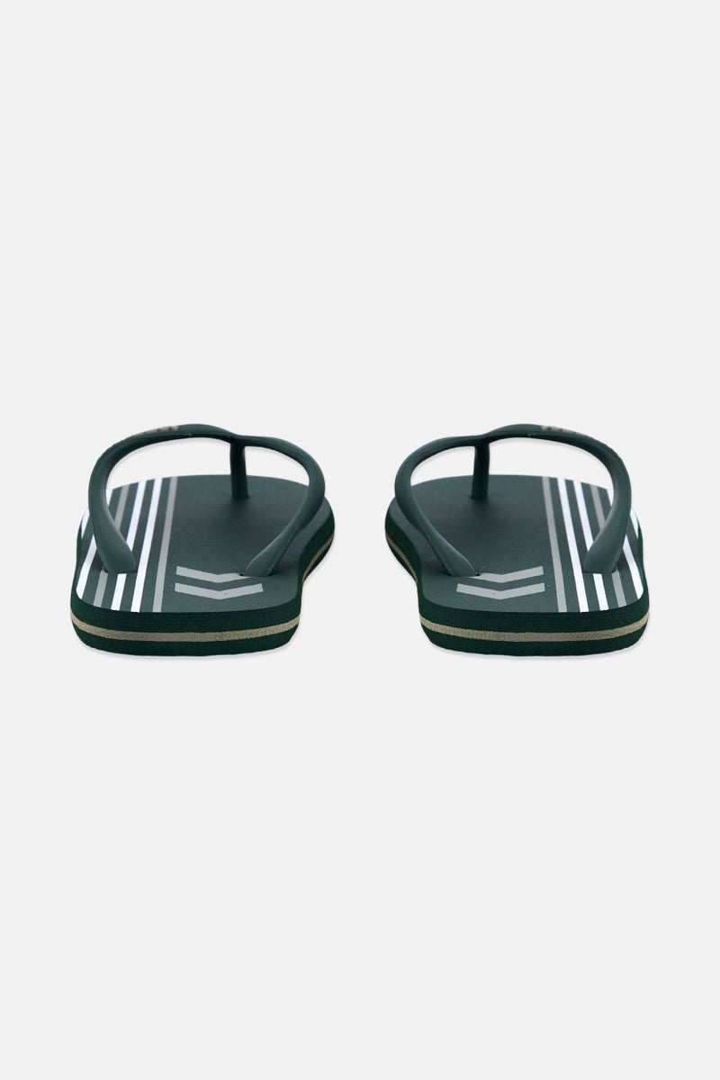 Hummel Kids Boy Brand Logo Flip Flop Slippers, Green  - Image 2