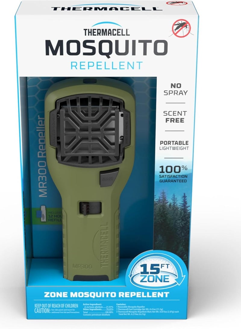 THERMACELL Mosquito Portable Repeller; Includes 12-Hour Refill; 15 Foot Zone of Protection; Highly Effective Mosquito Repellent; Deet Free Bug Spray Alternative; Scent Free - Image 1
