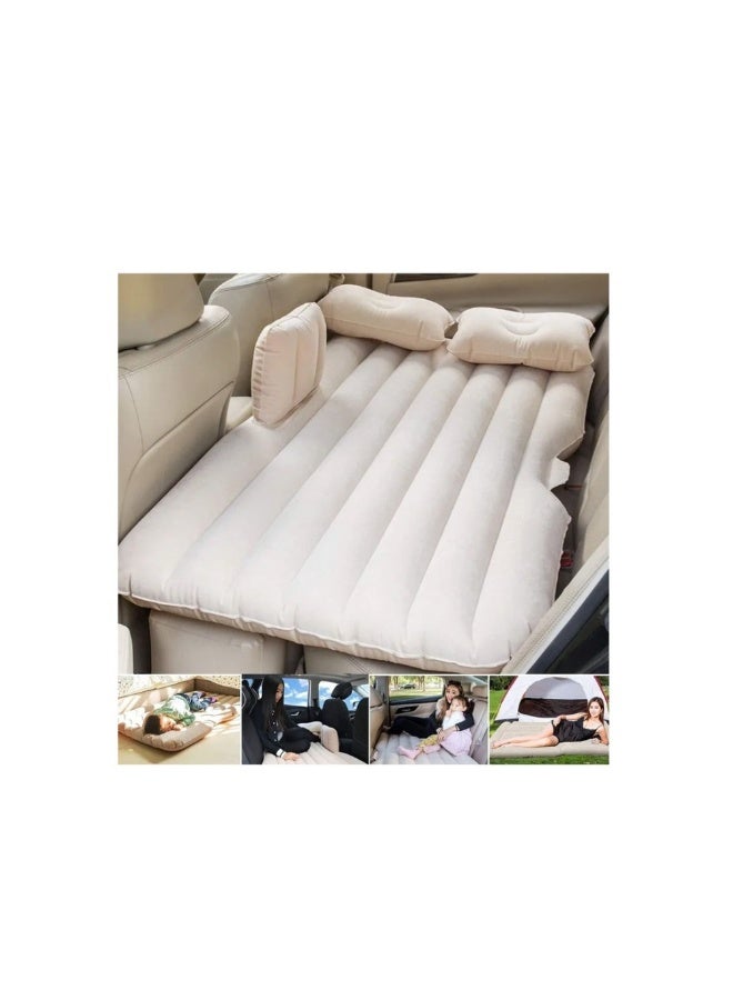 ACLIX Multi Purpose Inflatable Car Air Bed Mattress for SUV MPV and Car Portable Travel Sleeping Bed with Pump Durable and Comfortable for Camping Road Trips and Outdoor Adventures - Image 1