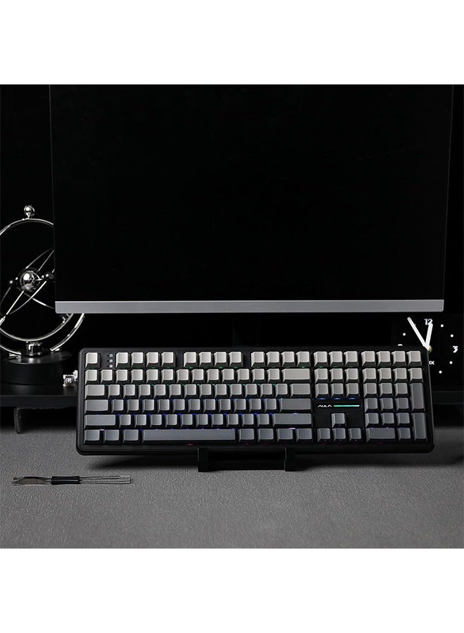 AULA F108 Keyboard 100% Layout 1K Polling Rate Mechanical Gaming Keyboard Hot Swappable Linear Switch with Macro Software - Image 3