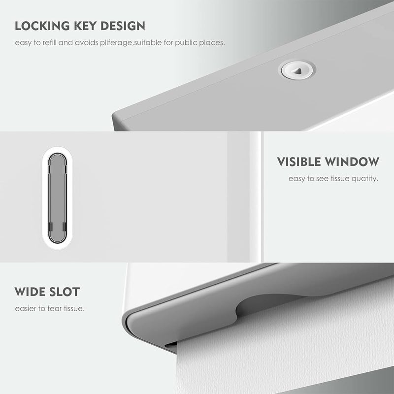 DOLPHY موزع مناديل يد صغيرة دولفي متعدد الطيات - أبيض - Image 3