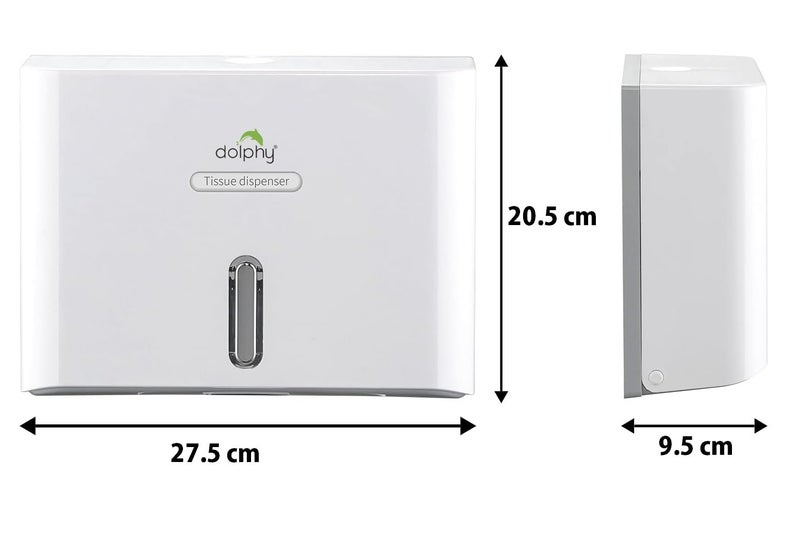 DOLPHY موزع مناديل يد صغيرة دولفي متعدد الطيات - أبيض - Image 5
