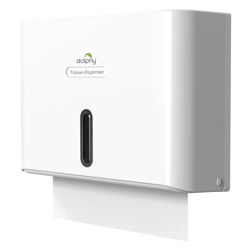 DOLPHY موزع مناديل يد صغيرة دولفي متعدد الطيات - أبيض - Image 2