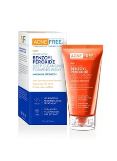 AcneFree Severe Acne 10% Benzoyl Peroxide Foaming Cleansing Wash 5 Ounce  - Image 2