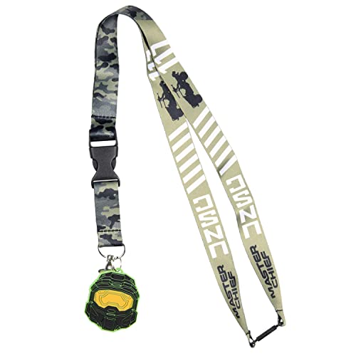 Bioworld Halo Video Game Lanyard Keychain w/ 2" Master Chief Rubber Charm - Image 5