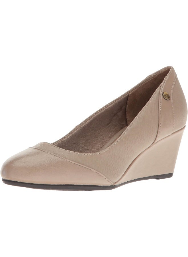 LifeStride LifeStride Women's Dreams Wedge Pump, Stone, 10 - Image 1