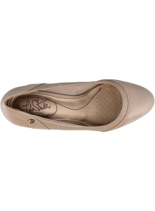 LifeStride LifeStride Women's Dreams Wedge Pump, Stone, 10 - Image 3