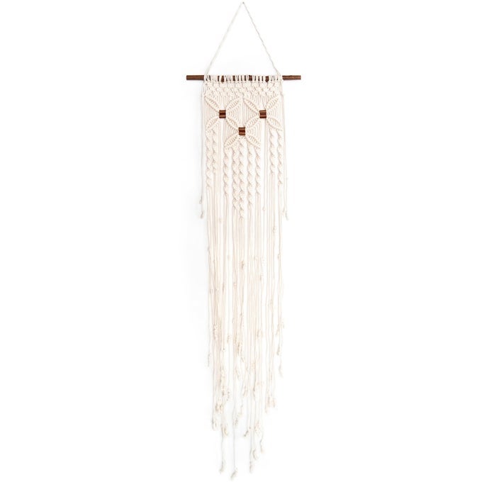 MACRAME WALL HANGER KIT THREE FLOWERS