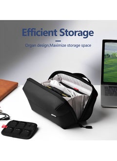 Skycare Skycare Portable Travel hand bag - Electronic Organizer for MacBook Charger, Cables, Power Bank, Hard Drive, and More - Water-Resistant Digital Storage Bag with Removable Card Slots  - Image 2