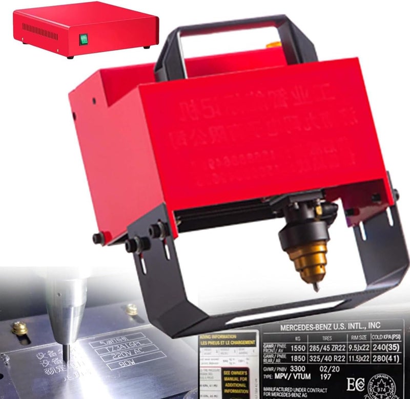 Portable Pneumatic Handheld Dot Pin Metal Marking Machine Tool Engraving Machine for Making Alphabet Serial Number Vin Code Number Pneumatic Marking - Image 1