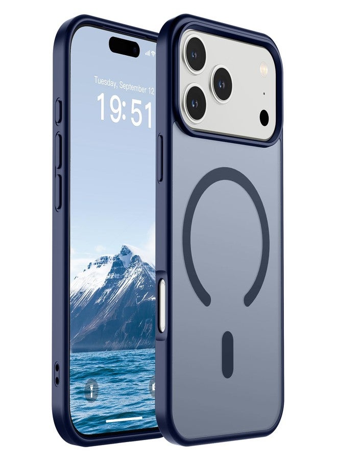 SUPFINE Magnetic for iPhone 17 Pro Max Case (Compatible with MagSafe)(Military Grade Drop Protection) Translucent Matte Shockproof with Anti-Fingerprint Phone Cover 2025,Navy Blue - Image 1