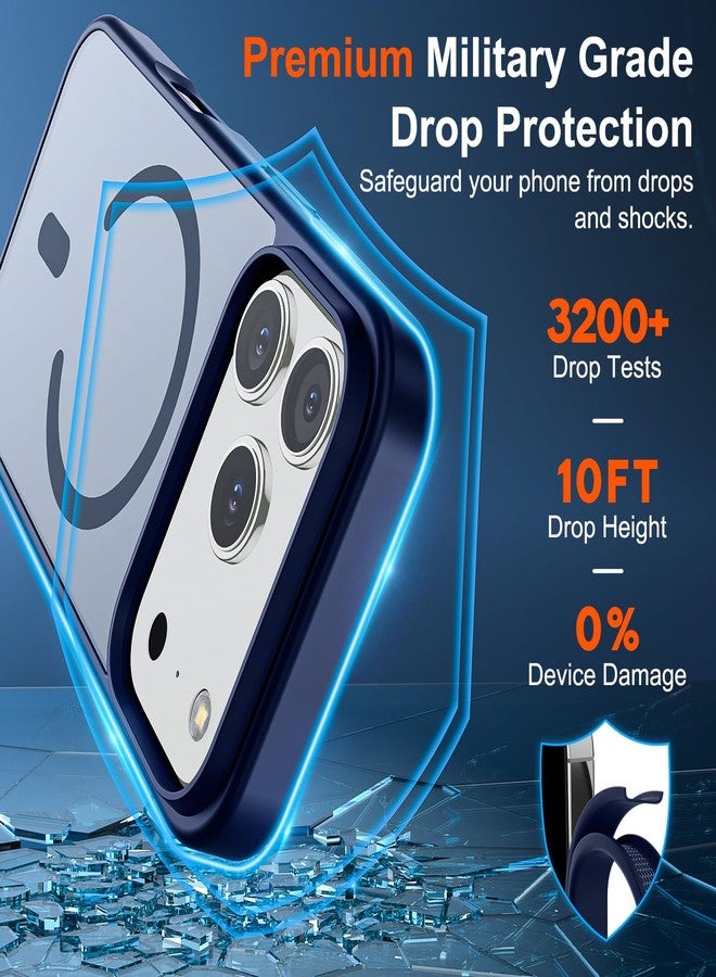 SUPFINE Magnetic for iPhone 17 Pro Max Case (Compatible with MagSafe)(Military Grade Drop Protection) Translucent Matte Shockproof with Anti-Fingerprint Phone Cover 2025,Navy Blue - Image 3