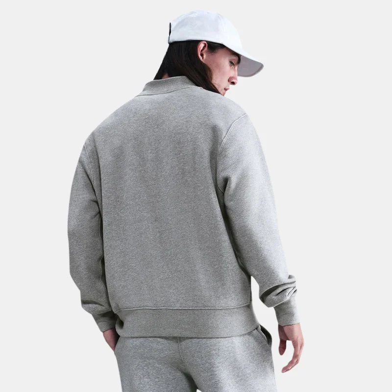 Nike Grey Men's Sportswear Club Zip Fleece Top for Men | Best Price UAE