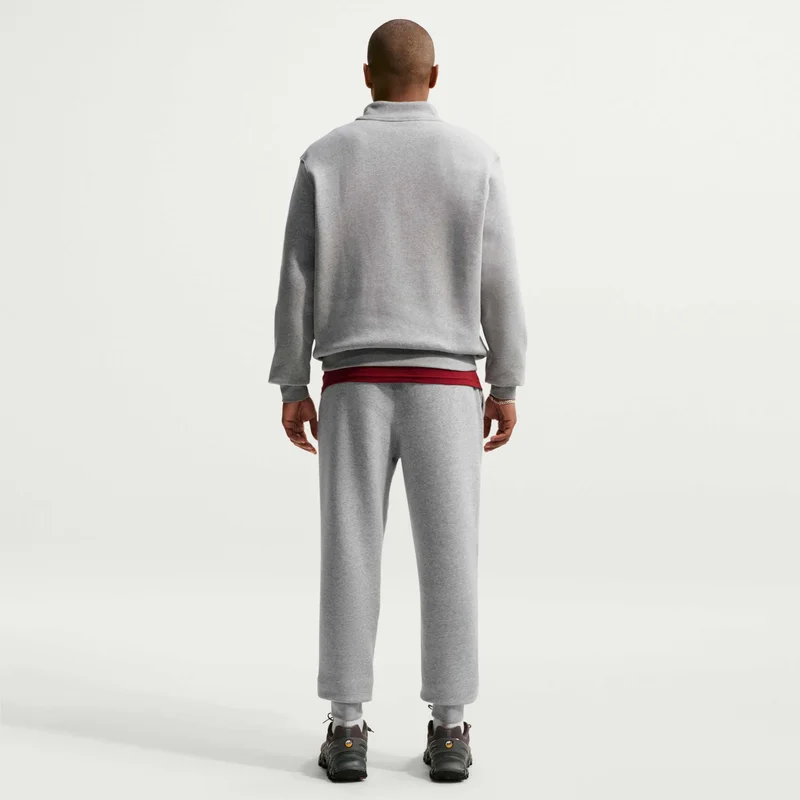 Nike Grey Men's Sportswear Club Zip Fleece Top for Men | Best Price UAE